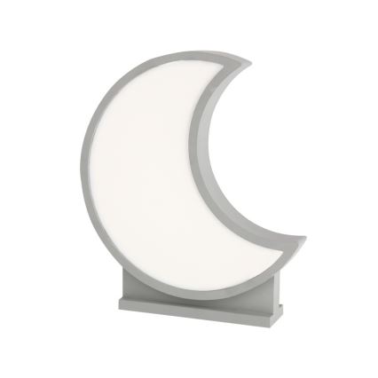 LED candeeiro de mesa infantil MOON LED/12W/230V cinzento