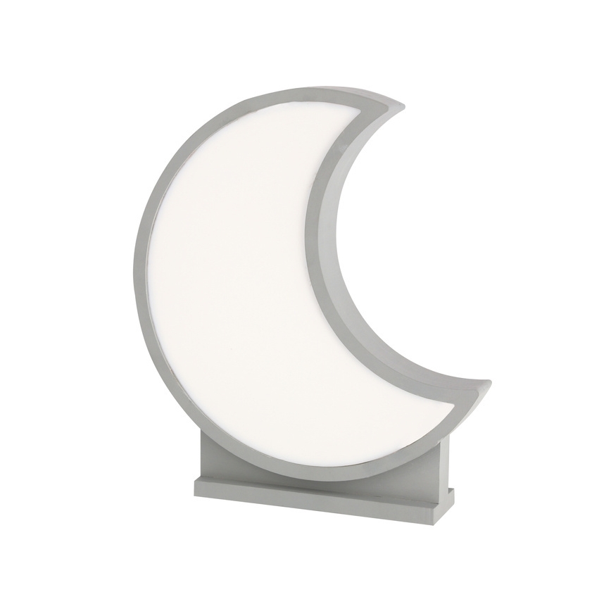 LED candeeiro de mesa infantil MOON LED/12W/230V cinzento