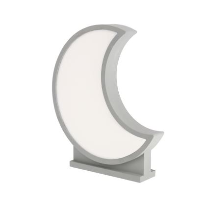 LED candeeiro de mesa infantil MOON LED/12W/230V cinzento