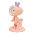 LED Candeeiro de mesa LED/0,06W/3xLR41 coelho rosa