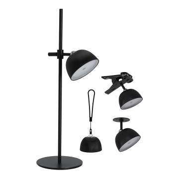 LED Candeeiro de mesa recarregável com regulação 4em1 LED/3,5W/5V 3000/4000/6500K IP54 1800 mAh preto