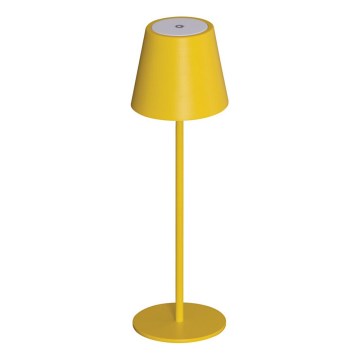 LED Candeeiro de mesa recarregável com regulação INITA LED/1,2W/1800 mAh IP54 amarelo