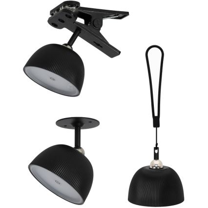 LED Candeeiro de mesa recarregável com regulação 4em1 LED/3,5W/5V 3000/4000/6500K IP54 1800 mAh preto