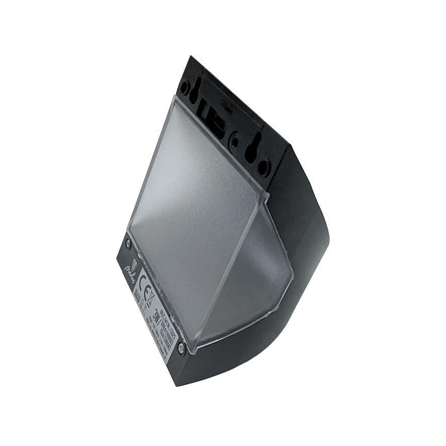 Aplique de parede solar com sensor LED/3W/3,7V 3000/4000K 1200 mAh IP54 preto