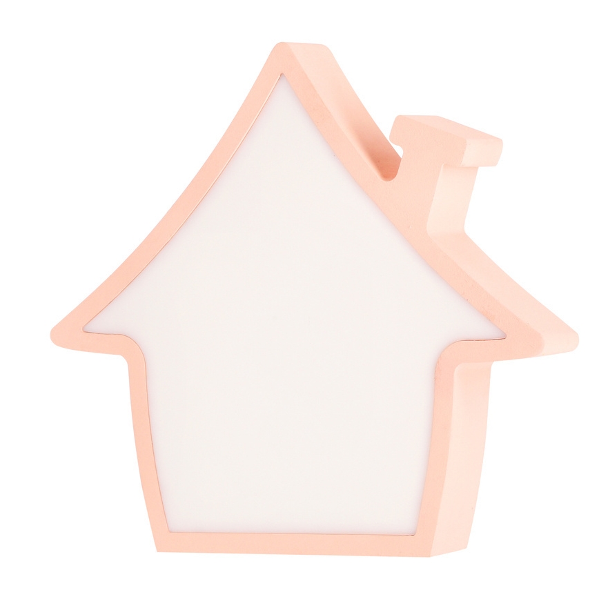 LED Candeeiro de secretária infantil HOUSE LED/10W/230V rosa