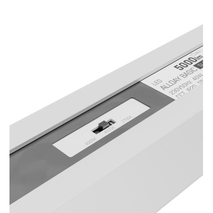 LED Candeeiro de tecto ALLDAY BASIC LED/20/30/40W/230V 2700/4000/6000K 120 cm branco