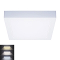 LED Candeeiro de tecto LED/18W/230V 3000/4000/6000K 22,5x22,5 cm branco
