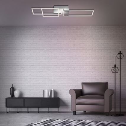 LED Candeeiro de tecto LED/42W/230V 3000K cromo fosco