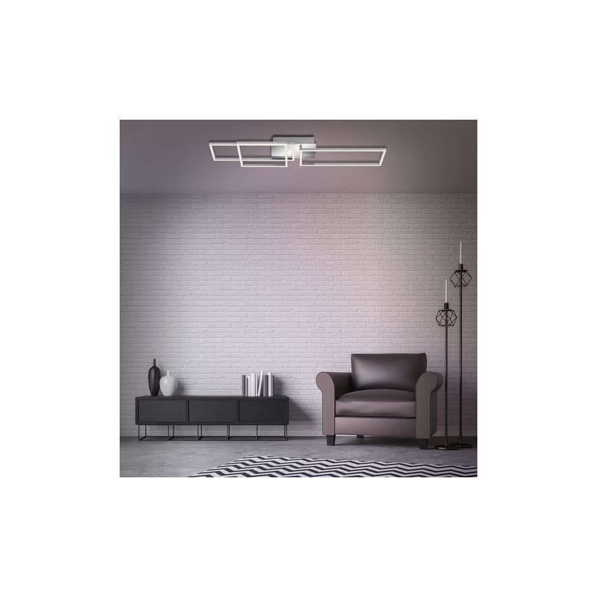 LED Candeeiro de tecto LED/42W/230V 3000K cromo fosco