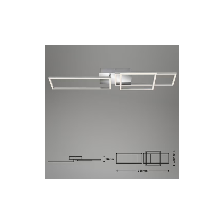 LED Candeeiro de tecto LED/42W/230V 3000K cromo fosco