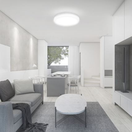 Candeeiro de tecto para casa de banho LED/18W/230V 4000K IP44 Ø 25 cm branco