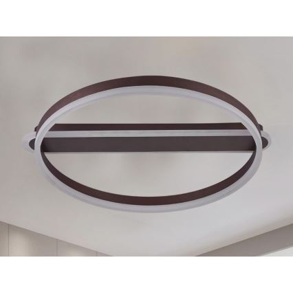 LED Candeeiro de tecto regulável LED/60W/230V 3000-6500K + controlo remoto