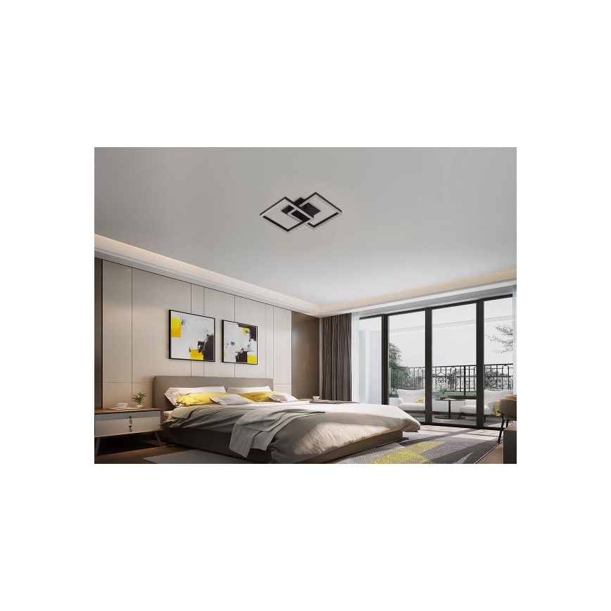 LED Candeeiro de teto regulável LED/80W/230V 3000-6500K + comando remoto