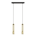 LED Candelabro suspenso BARS 2xGU10/4,8W/230V dourada/preto