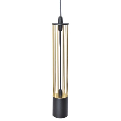 LED Candelabro suspenso BARS 2xGU10/4,8W/230V preto/dourado