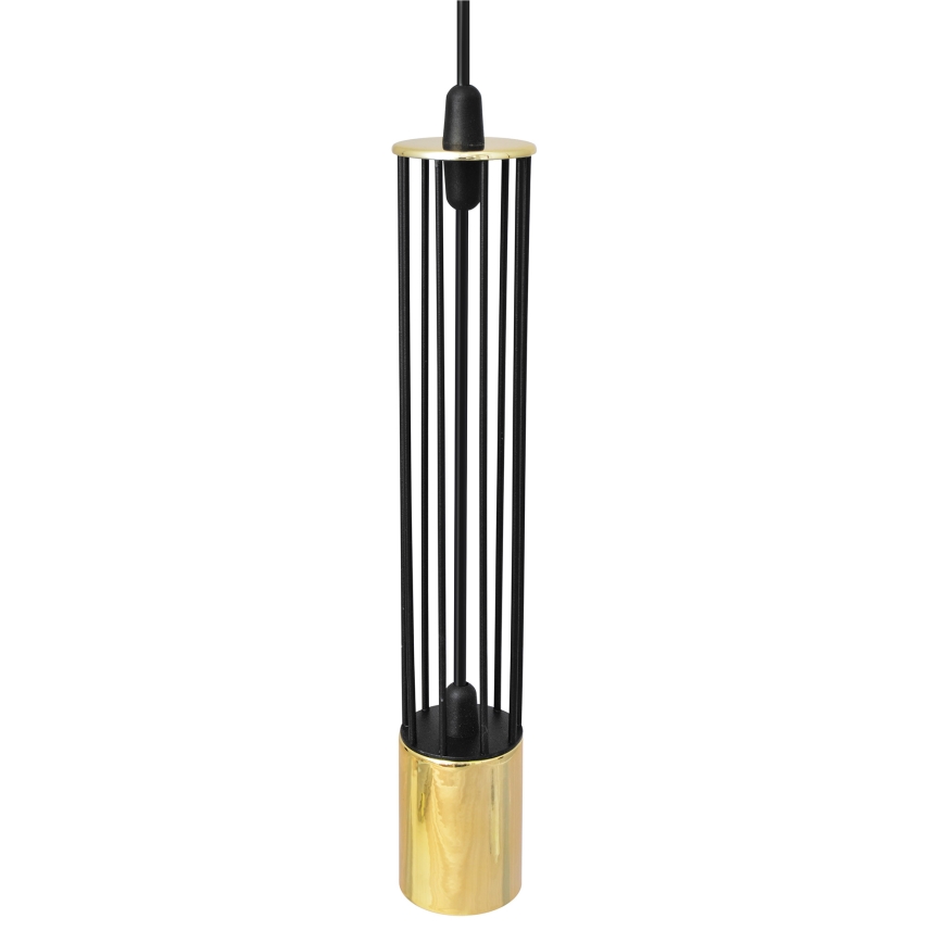 LED Candelabro suspenso BARS 2xGU10/4,8W/230V preto/dourado