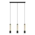 LED Candelabro suspenso BARS 3xGU10/4,8W/230V dourado/preto