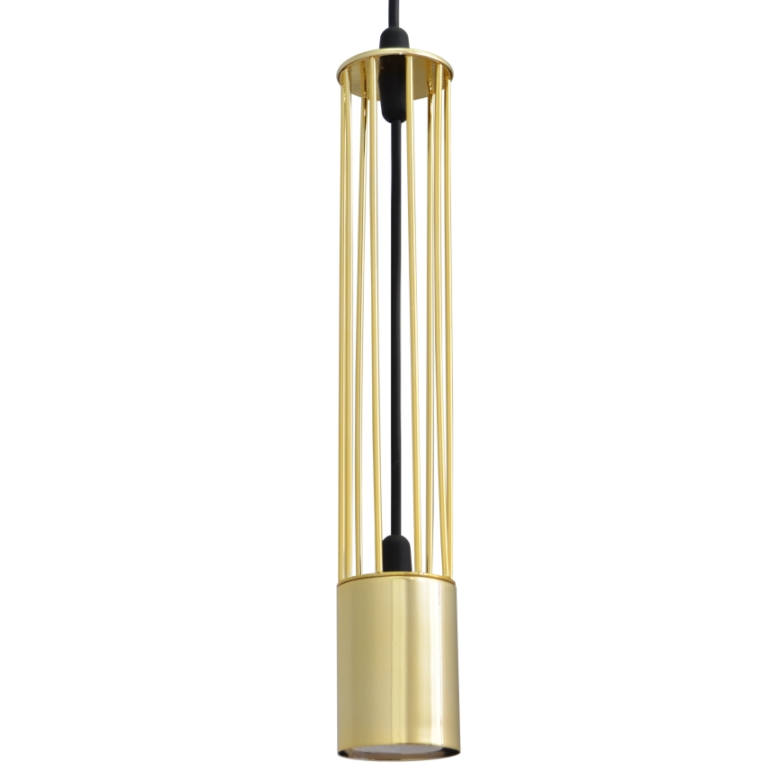 LED Candelabro suspenso BARS 3xGU10/4,8W/230V dourado/preto