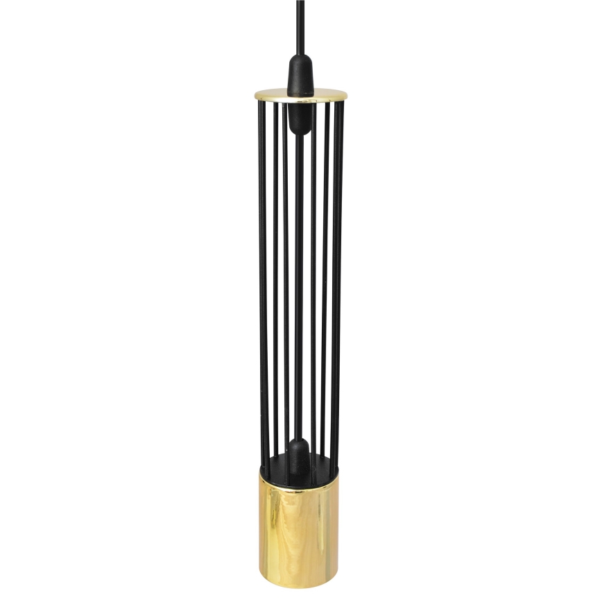 LED Candelabro suspenso BARS 3xGU10/4,8W/230V preto/dourado