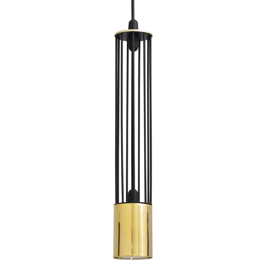 LED Candelabro suspenso BARS 3xGU10/4,8W/230V preto/dourado
