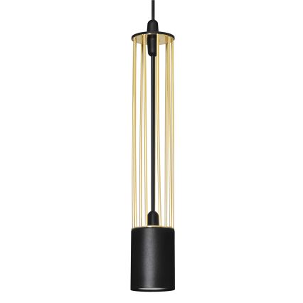 LED Candelabro suspenso BARS 3xGU10/4,8W/230V preto/dourado