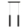 LED Candelabro suspenso TUBA 2xGU10/4,8W/230V preto