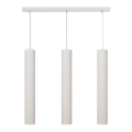LED Candelabro suspenso TUBA 3xGU10/4,8W/230V branco