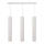 LED Candelabro suspenso TUBA 3xGU10/4,8W/230V branco