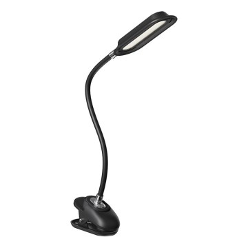 LED+CCT Lâmpada de mesa regulável com clipe CLIP LED/7,5W/230V 3000/4200/5000K preta