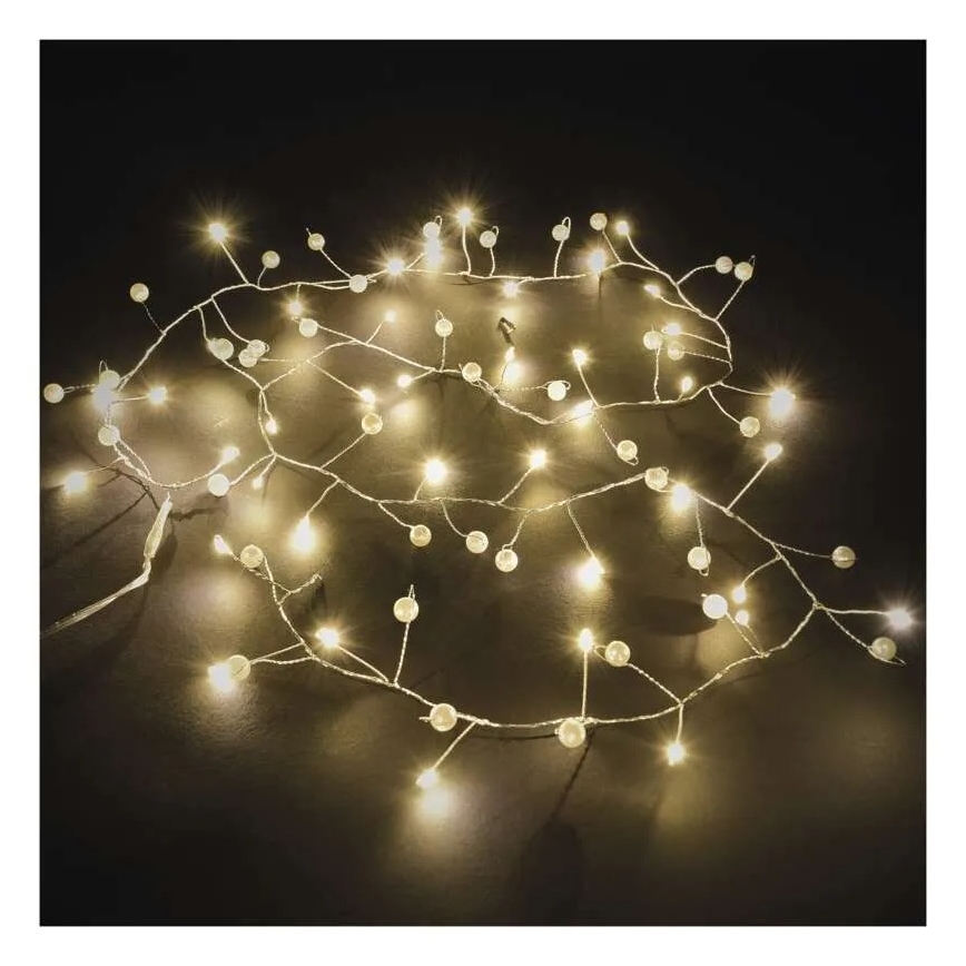 LED cordão de luzes de Natal 40xLED/3xAA 1,5 m branco quente