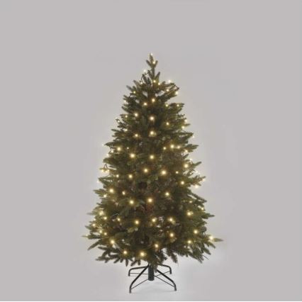LED cordão de luzes de Natal para exterior 120xLED/3xAA 8,9m IP44 branco quente