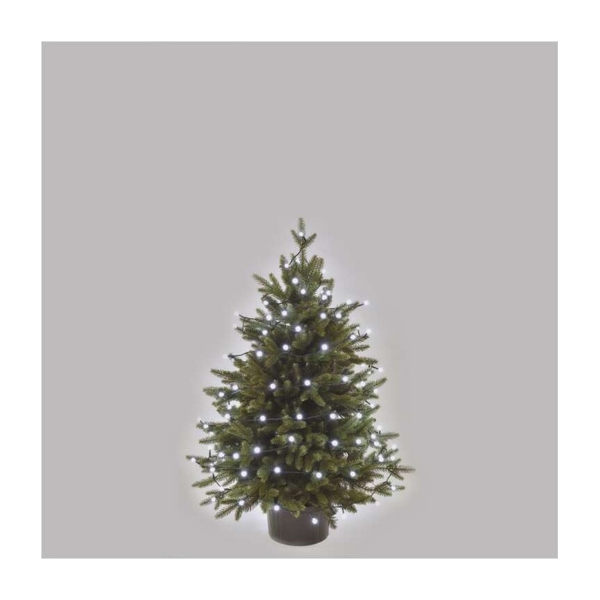 LED Cordão de luzes de Natal para exterior 80xLED/13m IP44 branco frio