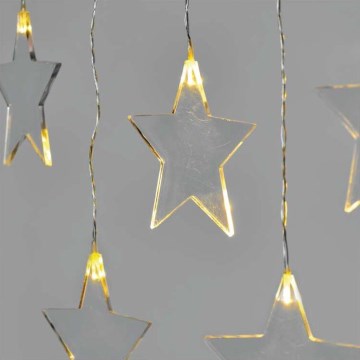 LED Cordão de Natal para exterior 8xLED/5,84m IP44 estrelas