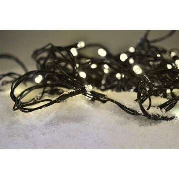 LED Corrente de Natal para exterior 100xLED/8 funções IP44 13m branco quente