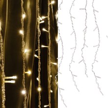 LED Cortina de Natal ESTELLA 47xLED/8 funções 3,5 m branco quente