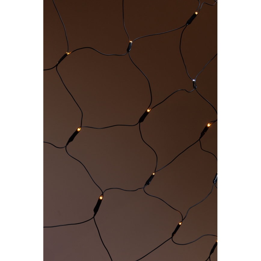 LED Cortina de Natal para exterior NET 240xLED/7,2W/230V 1,5x2 m IP44 branco quente