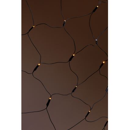 LED Cortina para exterior NET 240xLED/7,2W/230V 1,5x2 m IP44 branco quente