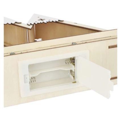 LED Decoração de Natal LED/0,6W/2xAA paisagem natalina