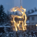 LED Decoração de Natal LED/3xAAA/branco quente rena