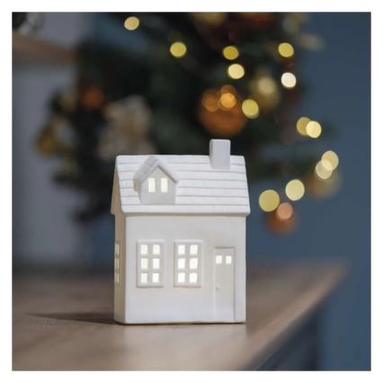 LED Decoração de Natal LED/CR2032 casinha