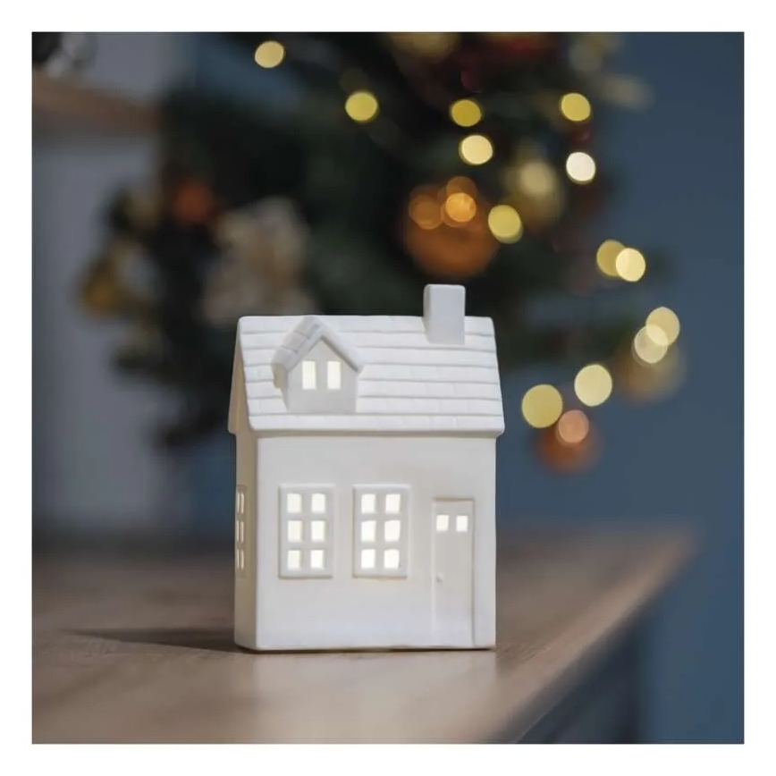 LED Decoração de Natal LED/CR2032 casinha