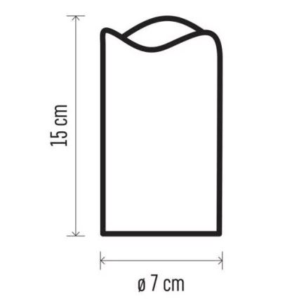 LED Decorativo projetor LED/3xAAA estrelas branco quente
