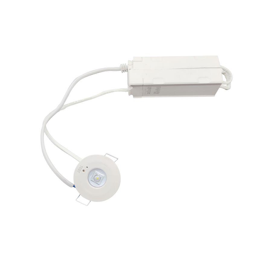 LED Emergência foco de encastrar LED/1,2W/230V 6000K