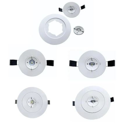 LED Emergência foco de encastrar LED/2W/230V 6000K