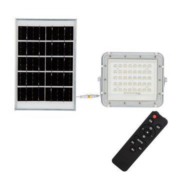 LED Exterior regulação solar holofote LED/10W/3,2V IP65 4000K 6000 mAh branco + comando