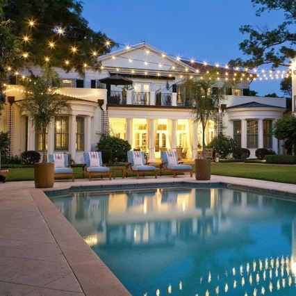 Cadeia decorativa LED exterior 15xE27/1W/230V 15 m IP65 preta