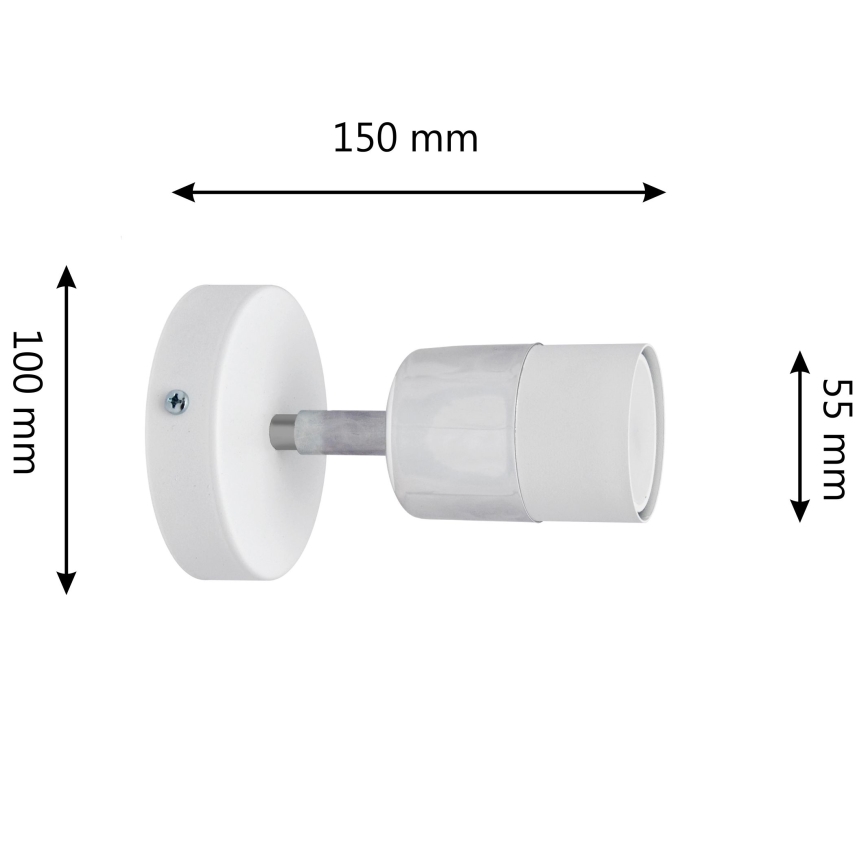 LED Foco de parede LED TUBSSON 1xGU10/4,8W/230V branco/cromado brilhante