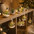 LED Guirlanda de Natal 10xLED/3xAAA/branco quente 2,1m bolas