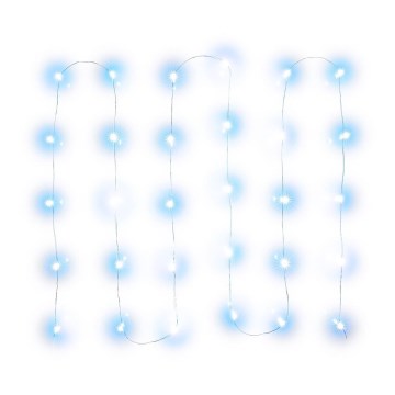 LED Guirlanda de Natal 30xLED/3xAA 3,3m branco frio