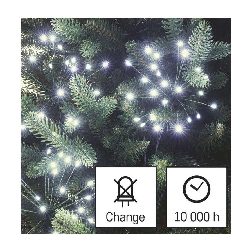 LED Guirlanda de Natal 450xLED 8+3 m branco frio